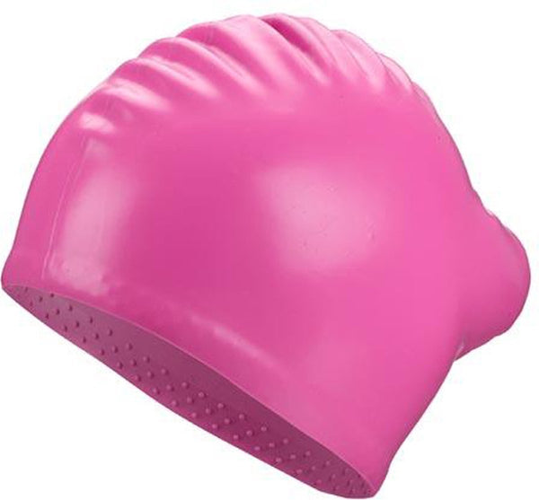 Beco silicone badmuts - voor lange haren - roze - unisex - one size