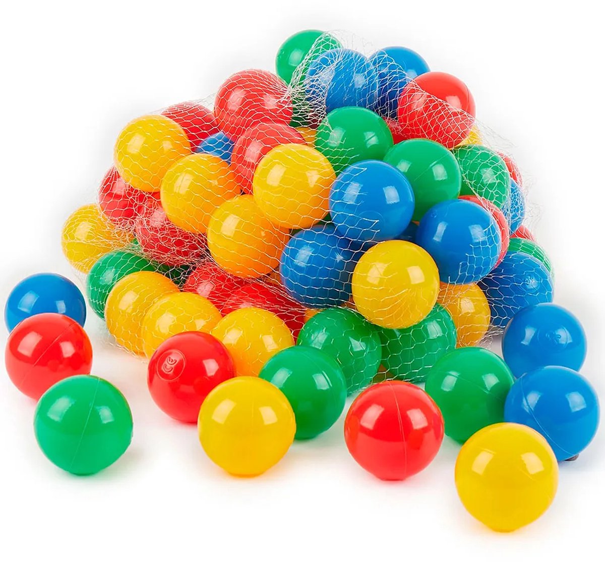 Bieco 100 ballen color pop – ballenbak ballen set – speelballen voor ballenbak ballentent – 6 cm