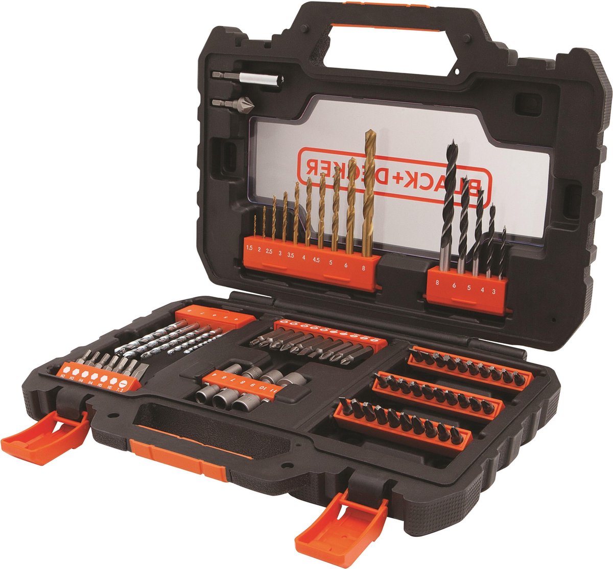 Black+decker 76 delige schroef boorset - a7231-xj