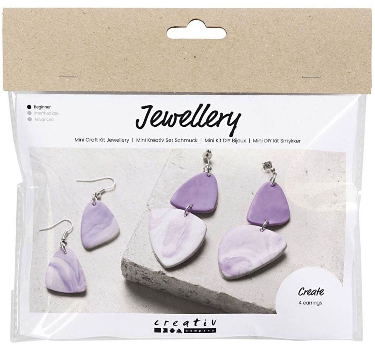 Creative company mini hobby set jewelry earrings purple
