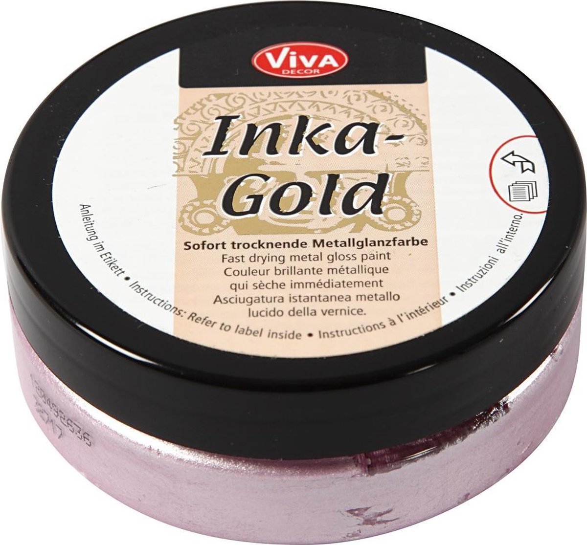 Creativ company inka-gold glanswax - rozenkwarts, 50ml