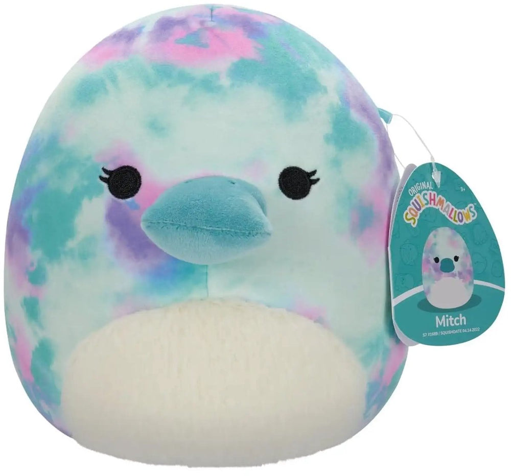 Squishmallows mitch vogelbekdier knuffel - 20 cm