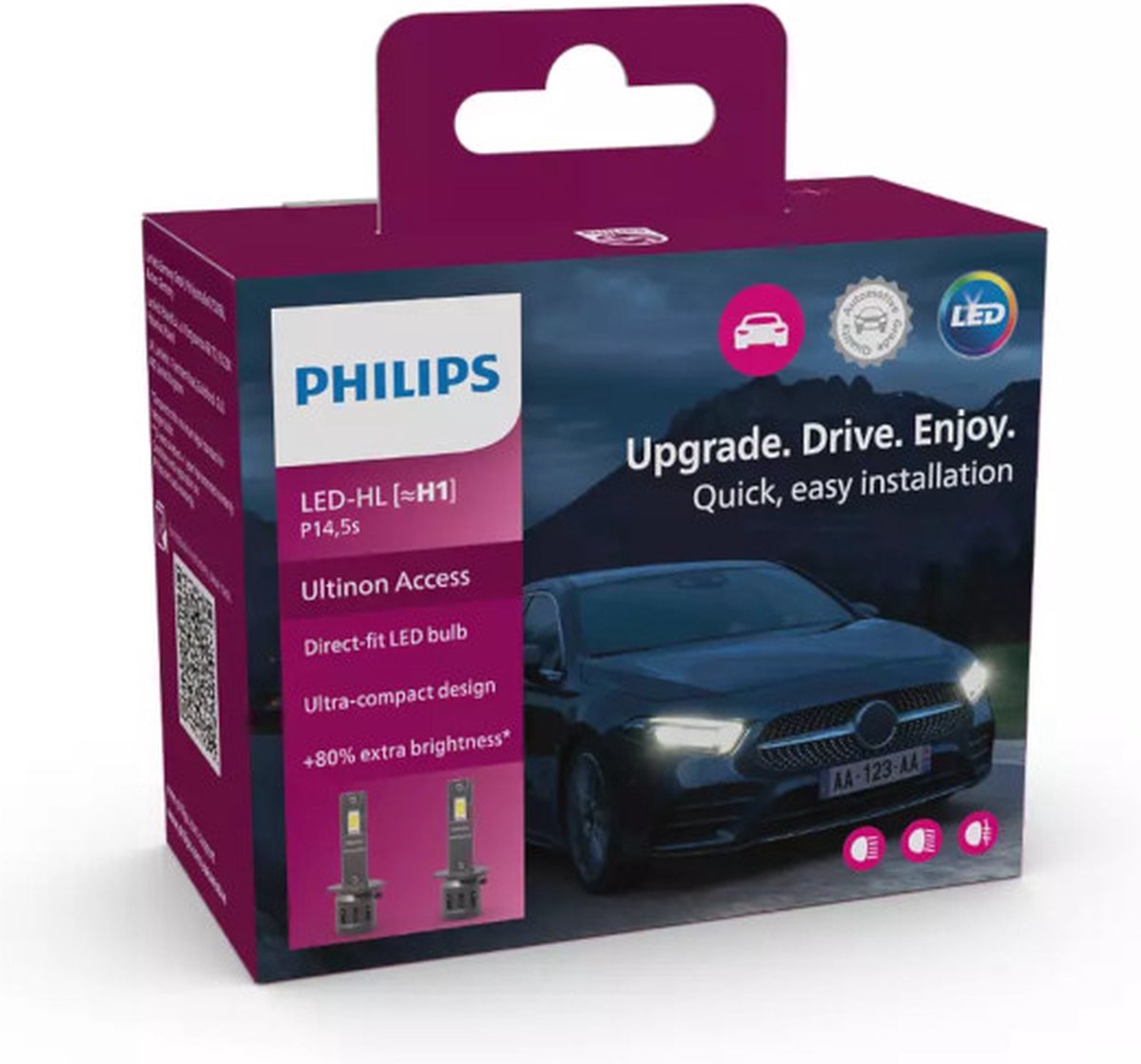 Philips ultinon access led h1 set 11258u2500cx