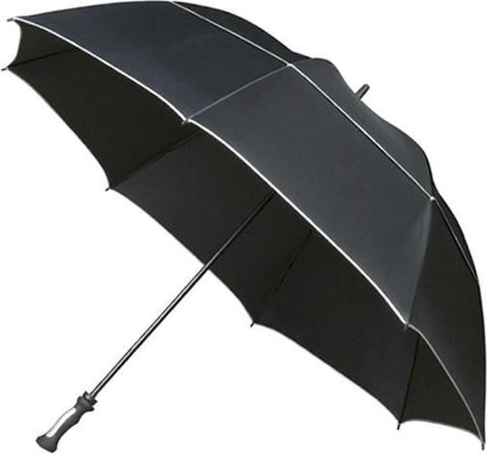 Falcone - xxl storm paraplu - ø 150 cm - groot - windproof - zwart