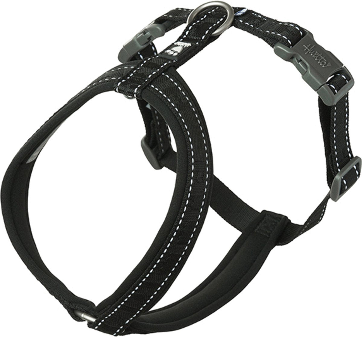 Hurtta harnas casual y-eco zwart - hondentuig - 50-60 cm