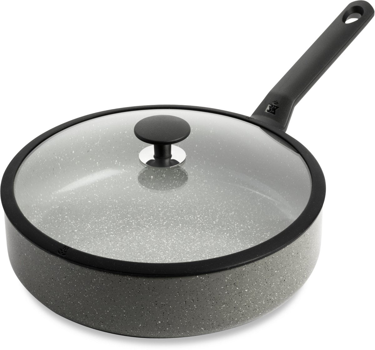 Bk granieten hapjespan met deksel ø28 cm