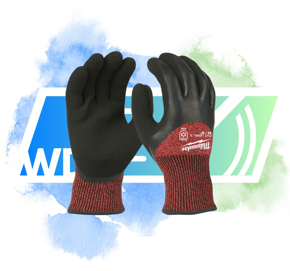 Milwaukee winter snijklasse 3 gedimde werkhandschoenen winter handschoenen cut level 3-xl 10 -1pc - 4932471349