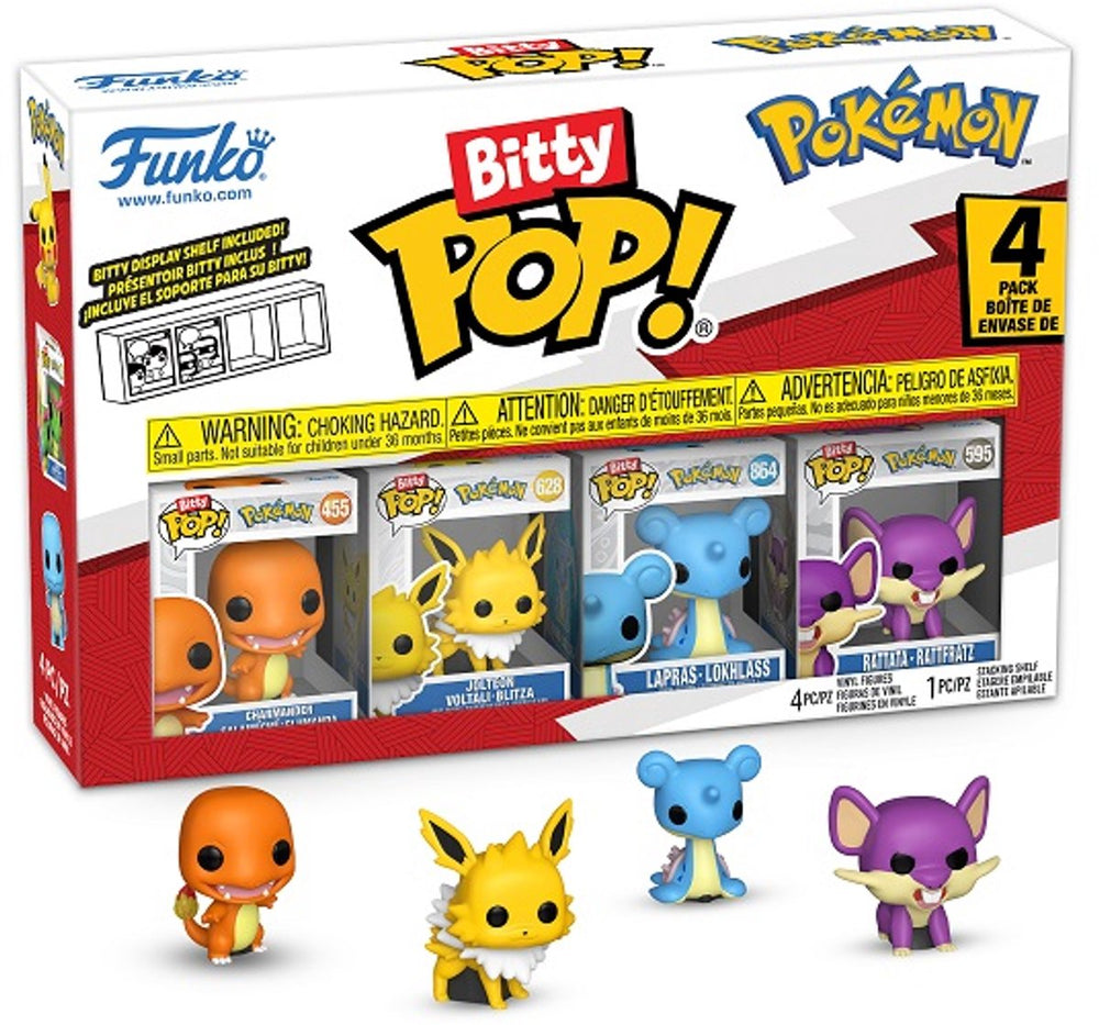 Funko pokemon - bitty pop 4 pack 2.5cm - charmander