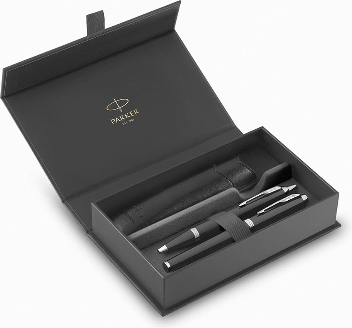Parker set stilo +sfera + astuccio nero art. 2214457