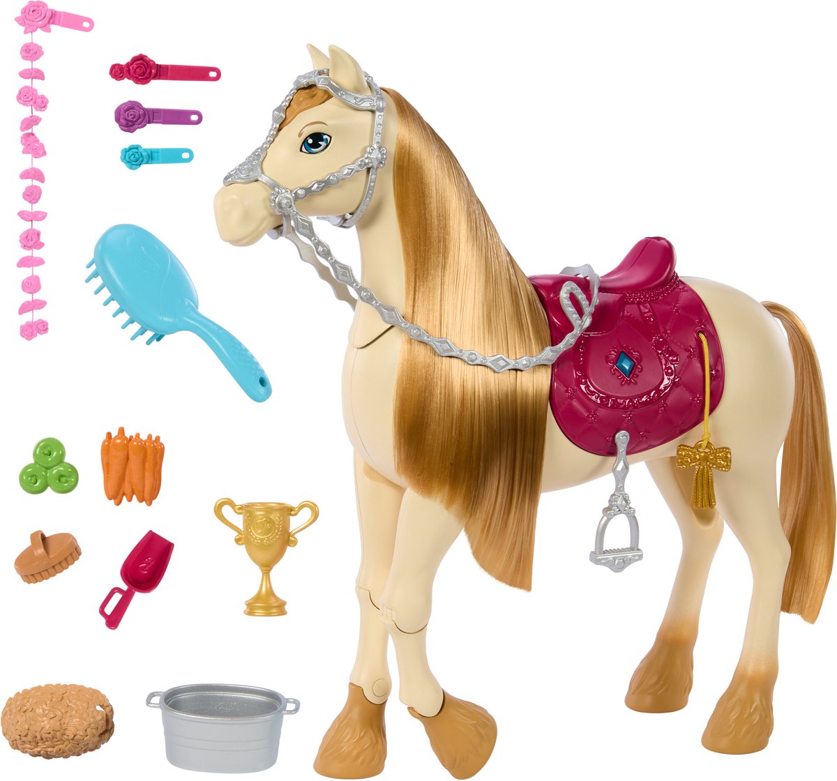 Barbie familie paardenachtervolging paardfuncties