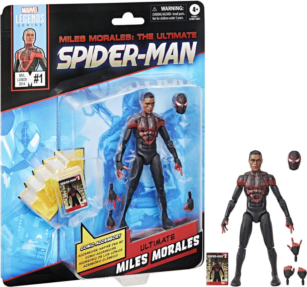 Hasbro marvel legends series ultimate miles morales spider-man - actiefiguur