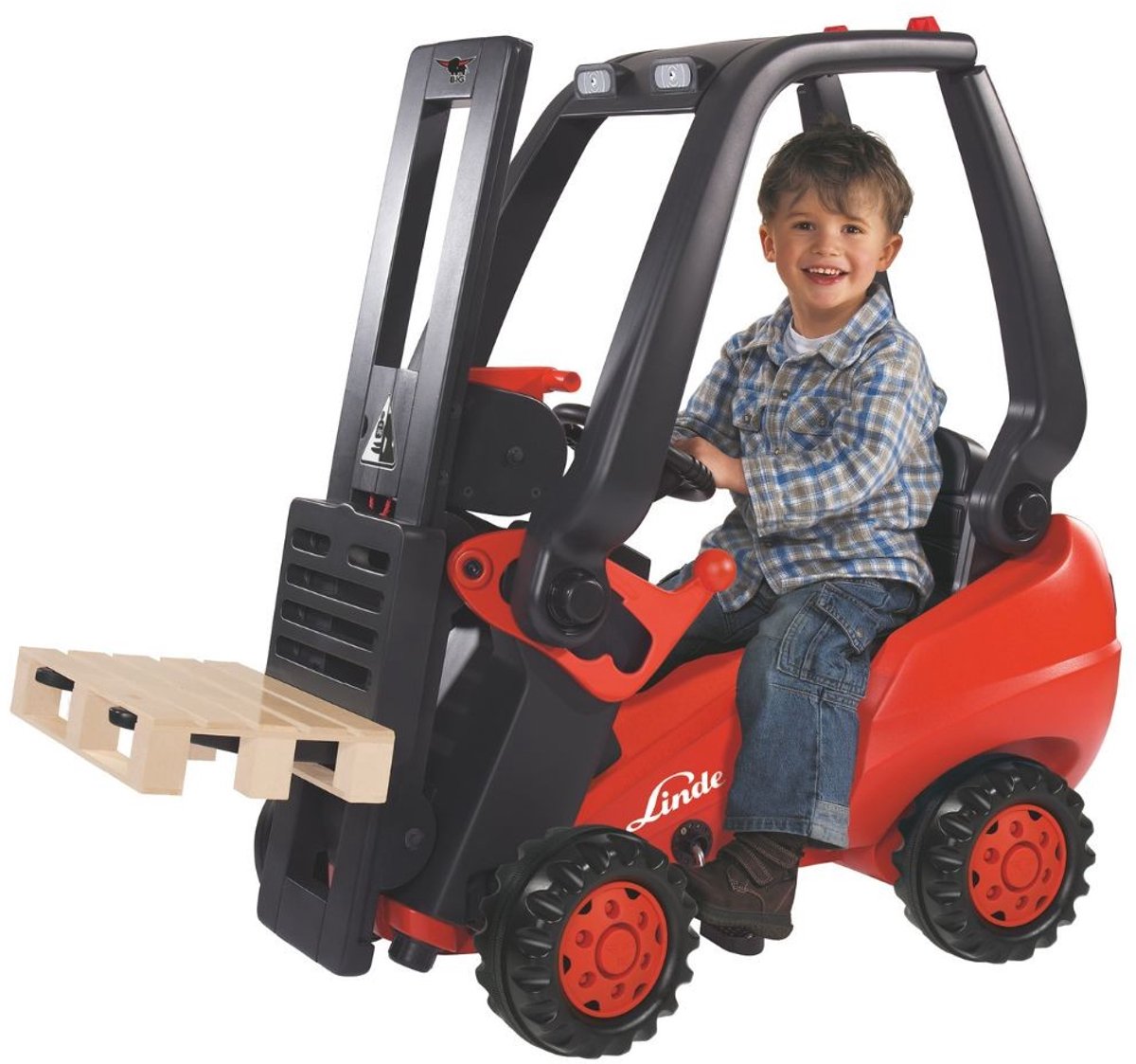 Big - speelgoedvoertuig - linde heftruck