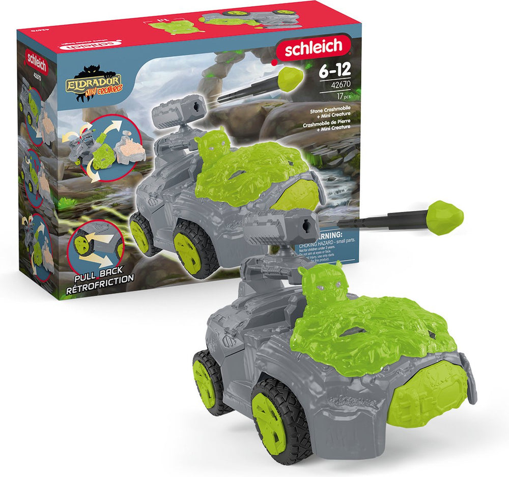 Schleich eldrador creatures steen crashmobiel met mini creature - 42670