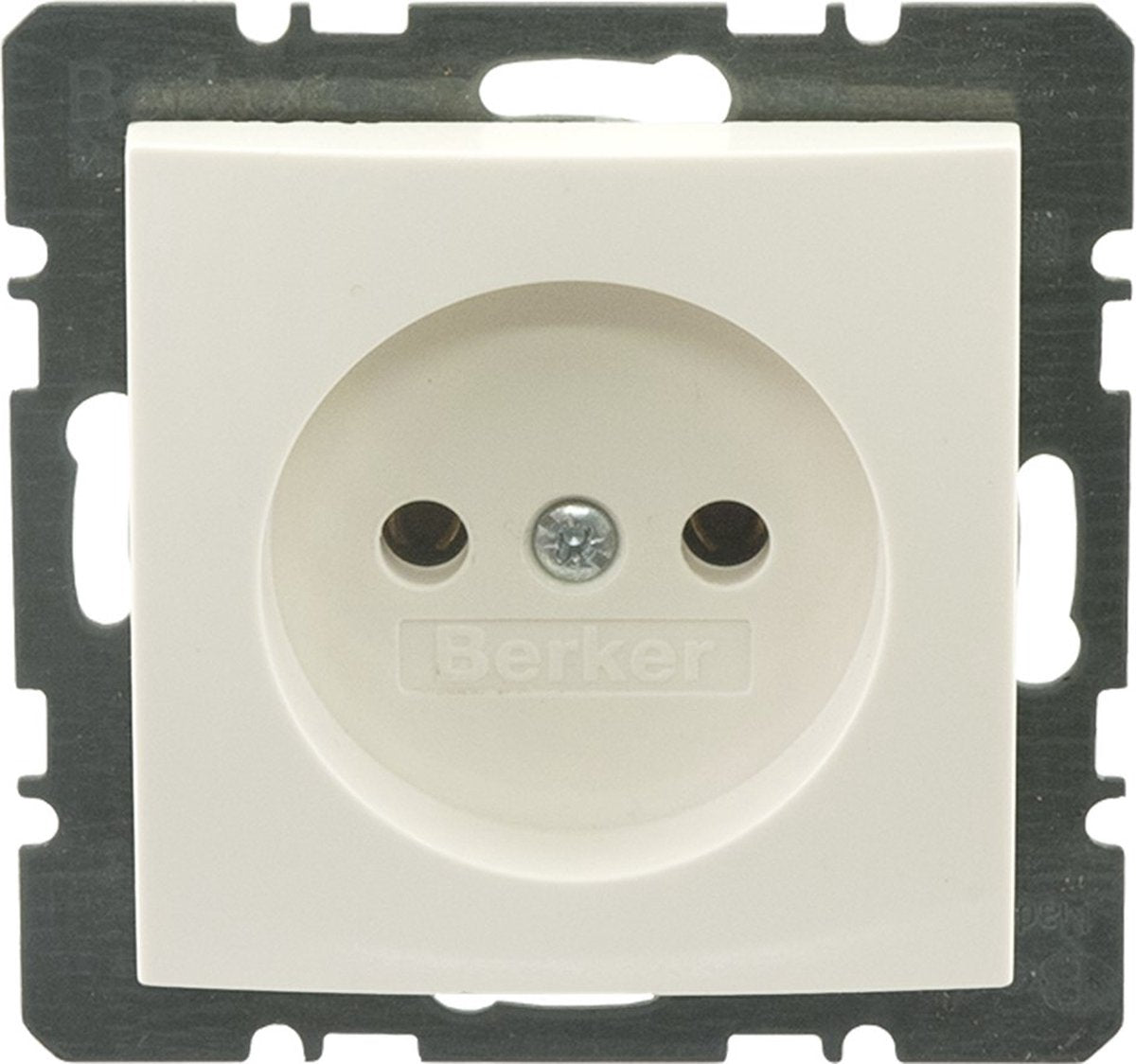 Berker s1 inbouw wandcontactdoos (wcd) 1-voudig polar wit