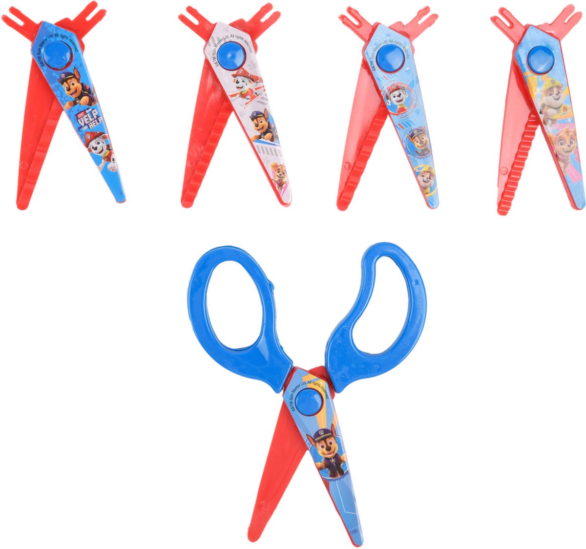 Canenco paw patrol schaartje met 5 kartelbladen