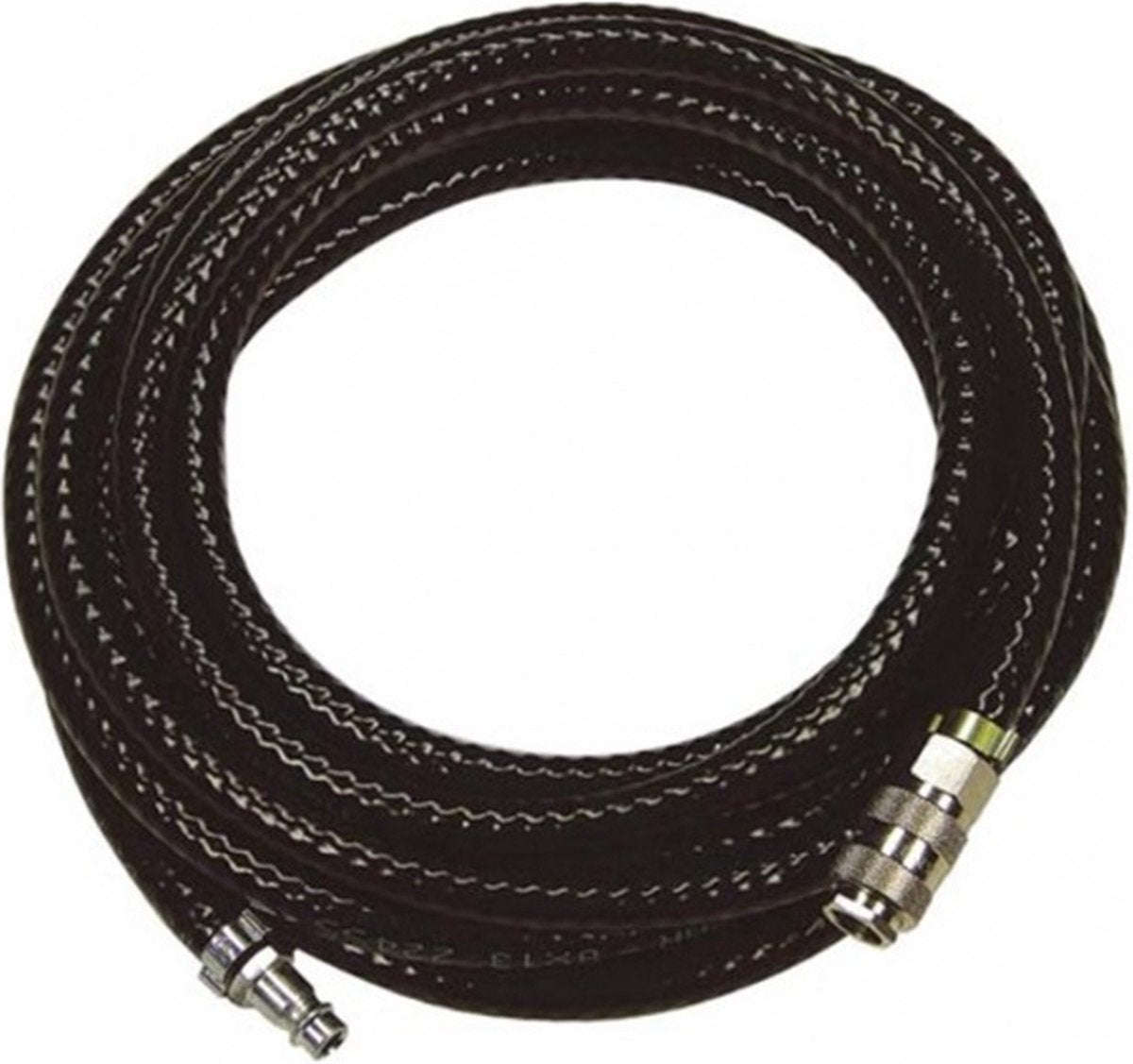 Stanley luchtslang 20 meter - compressor slang - max. 10bar - europese snelkoppeling - pvc - zwart