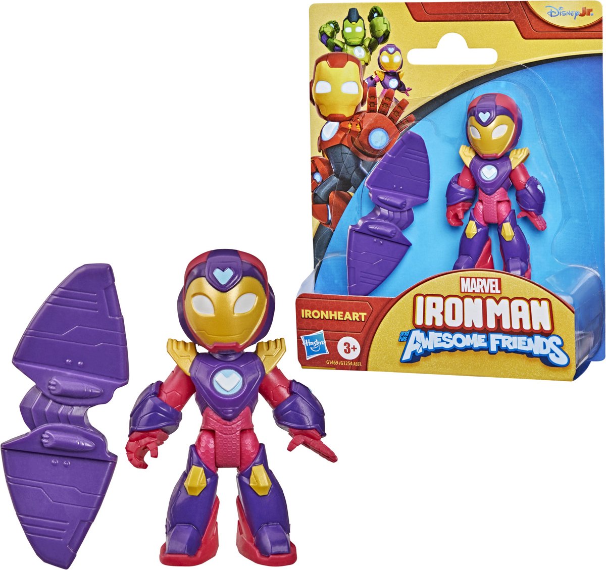 Hasbro marvel iron man and his awesome friends ironheart speelfiguur
