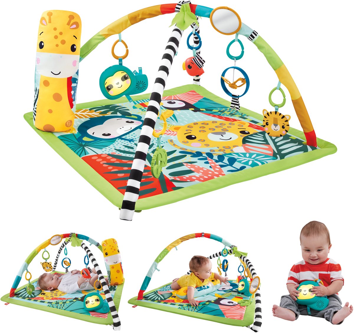 Fisher Price Rainforest Babyspeelmat, 3-in-1