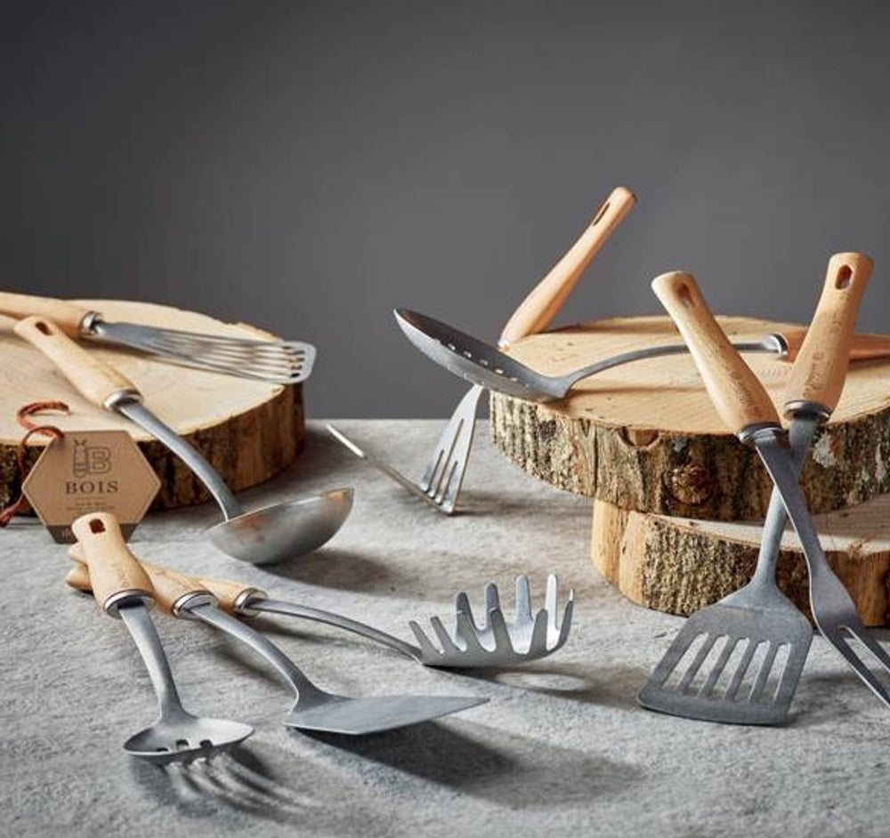 Debuyer de buyer 2701.07 keukenspatel bakspatel roestvrijstaal, hout - spatel voor bbq