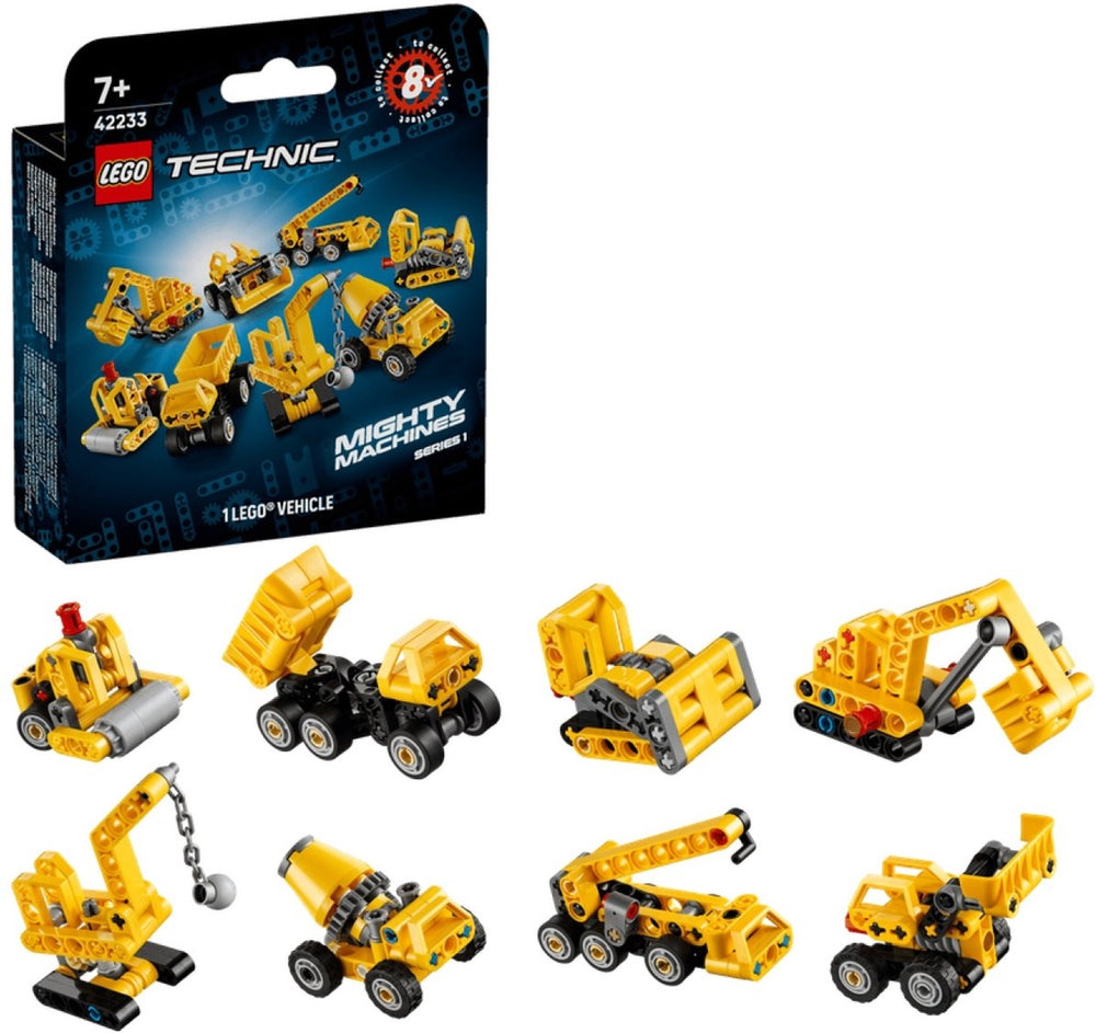 Lego ® technic machtige machines - verrassingsdoosje met bouwspeelgoed - voertuigen om te verzamelen - 42233
