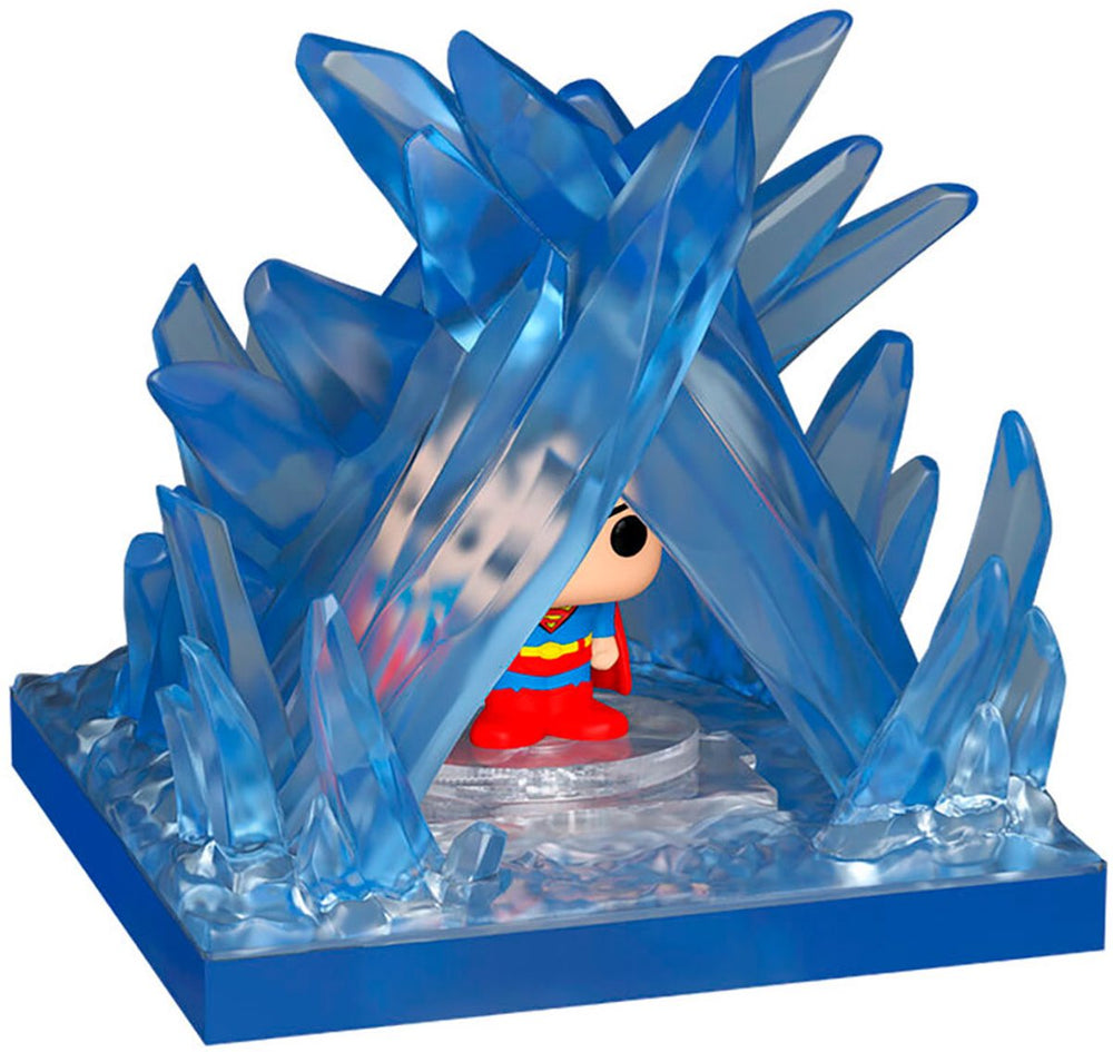 Funko bitty pop! town: dc - superman and the fortress of solitude