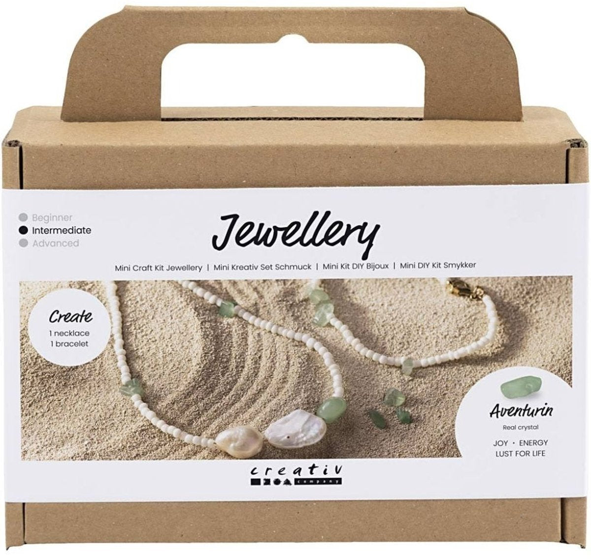 Creative company creativ company mini hobbyset sieraden aventurijn ketting en armband