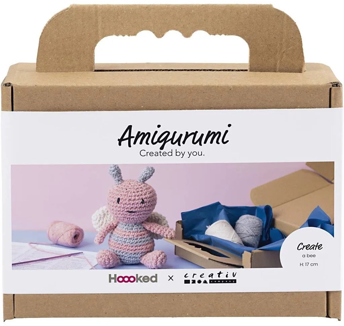 Creativ company https: www.cchobby.nl hobbyset-amigurumi-honingbij-pastelkleuren-1-doos