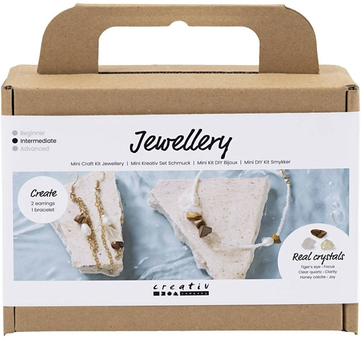 Creative company creativ company mini hobbyset sieraden kristal ketting en oorbellen