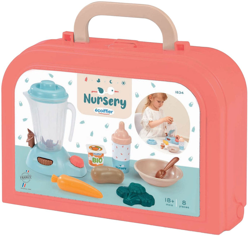 Ecoiffier verzorging - babyvoedingset in koffer, 8dlg.