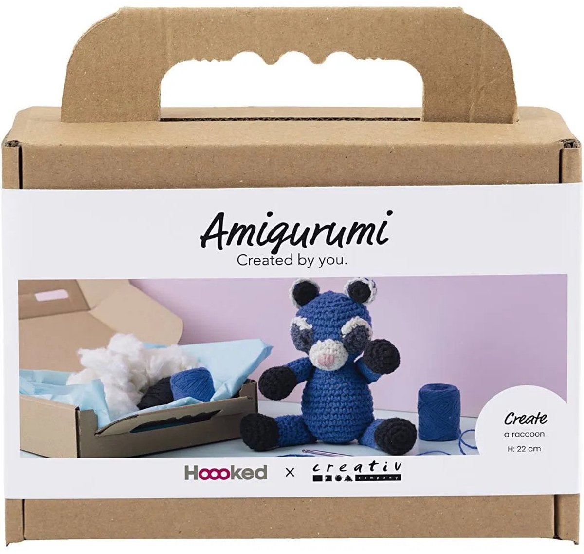 Creativ company https: www.cchobby.nl hobbyset-amigurumi-wasbeer-zwart-blauw-1-doos