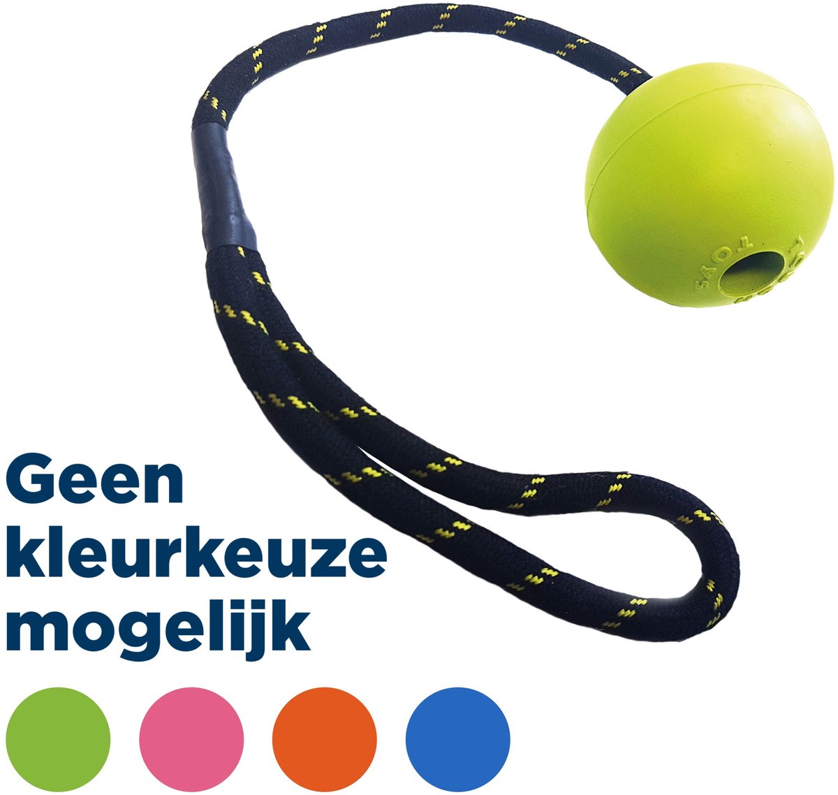 Happy pet stoer speelgoed drijver jumbo bal touw assorti