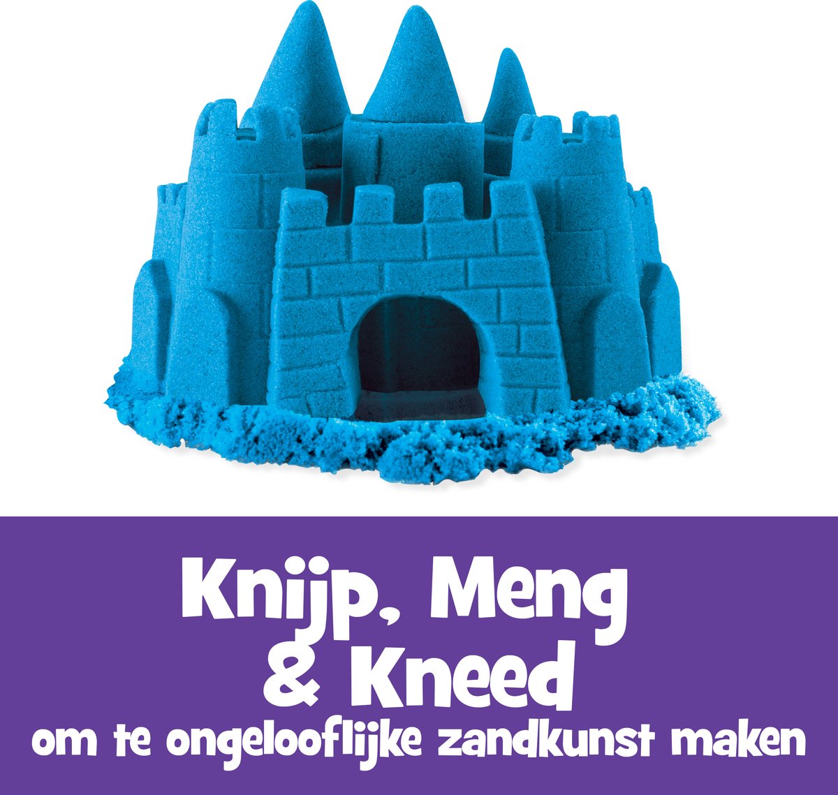 Kinetische zandkleurige zandzak blauw 907g