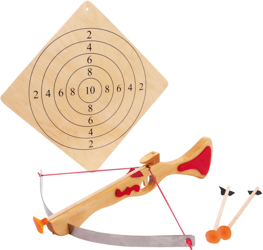 Small Foot - Wooden Sports Crossbow with Target, 4 pcs.