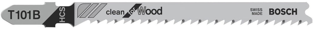 Bosch - decoupeerzaagblad t 101 b clean for wood - 100 stuks