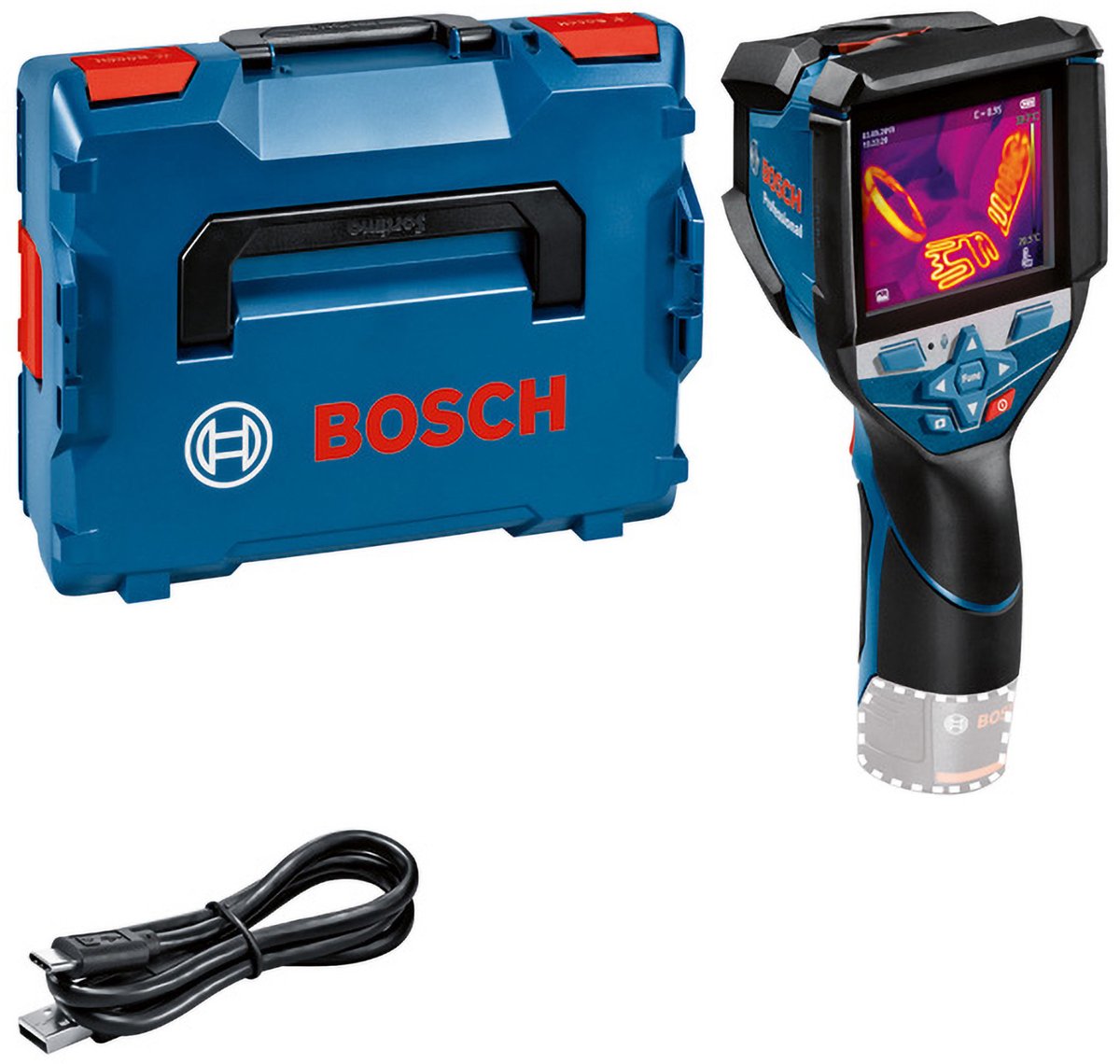 Bosch professional gtc 600 c accu warmtebeeldcamera 12v basic body in l-boxx - 0601083508