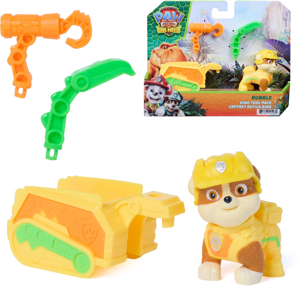 Paw patrol the dino movie tool pack rubble | 2 stuks