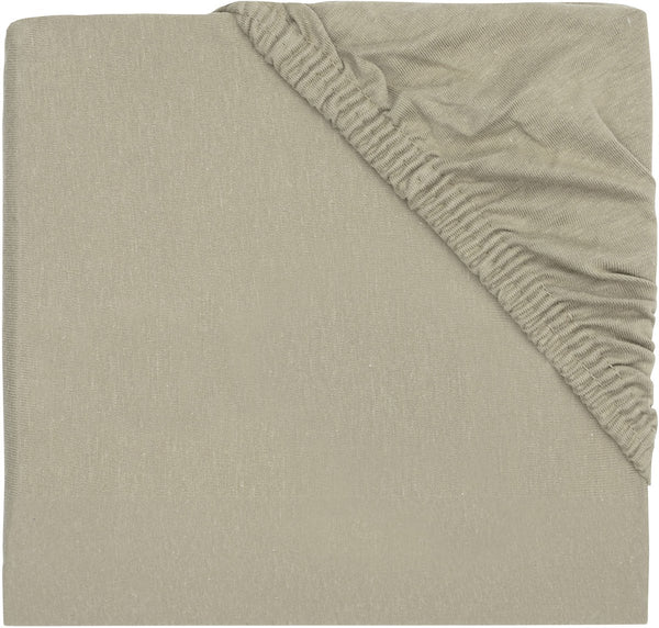 Jollein - hoeslaken jersey 75x95cm - boxmatras - olive green