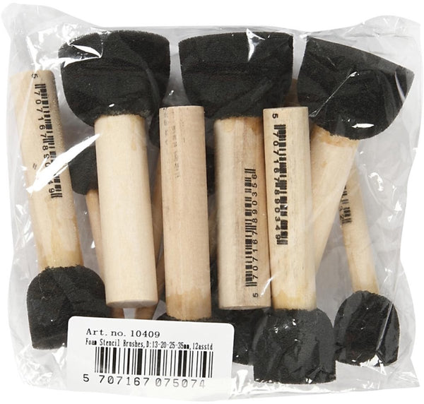 Creativ company https: www.cchobby.nl foam-tamponeerstokjes-l-9-10-cm-d-13-20-25-35-mm-12-stuk-1-doos
