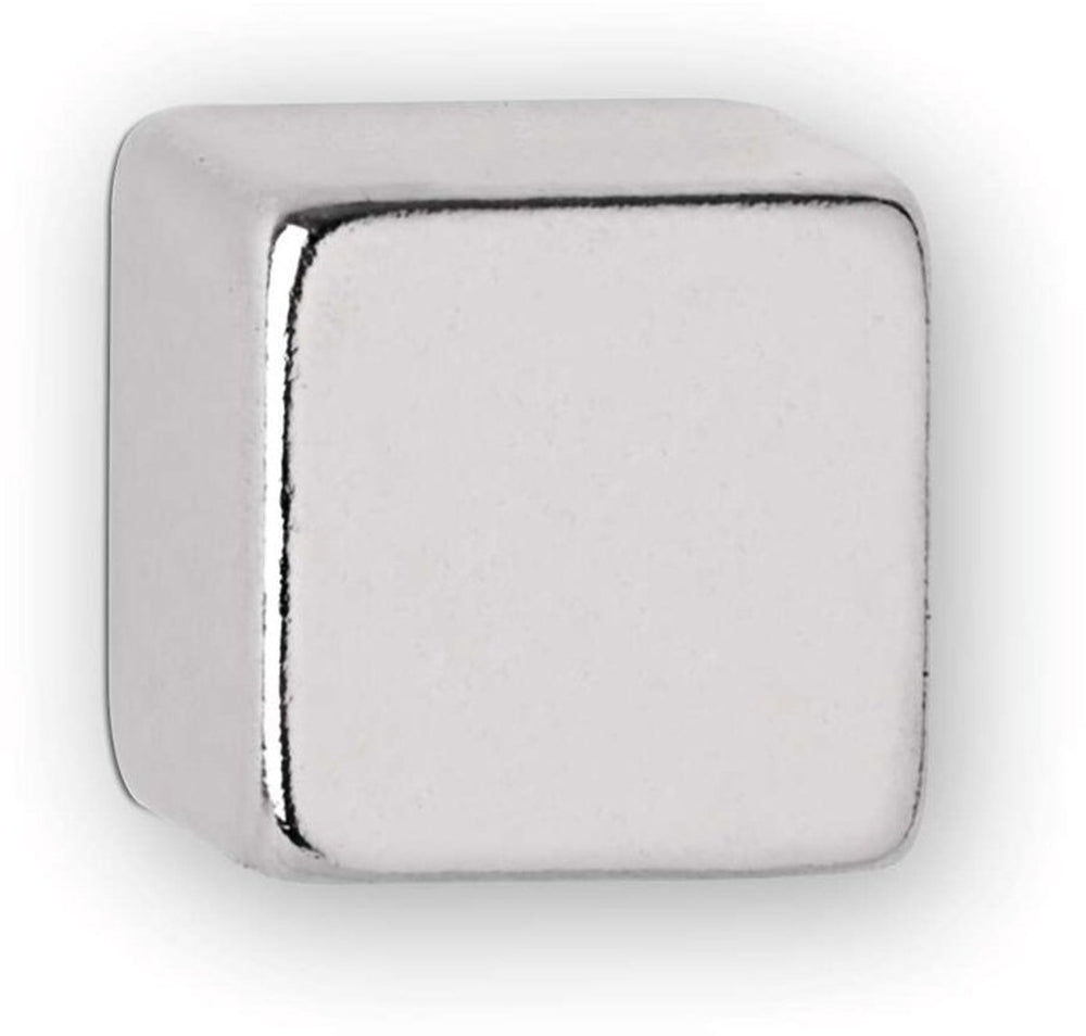 Maul magneet neodymium - kubus - zilver - metaal - 10 stuks - 1 x 1 x 1 cm