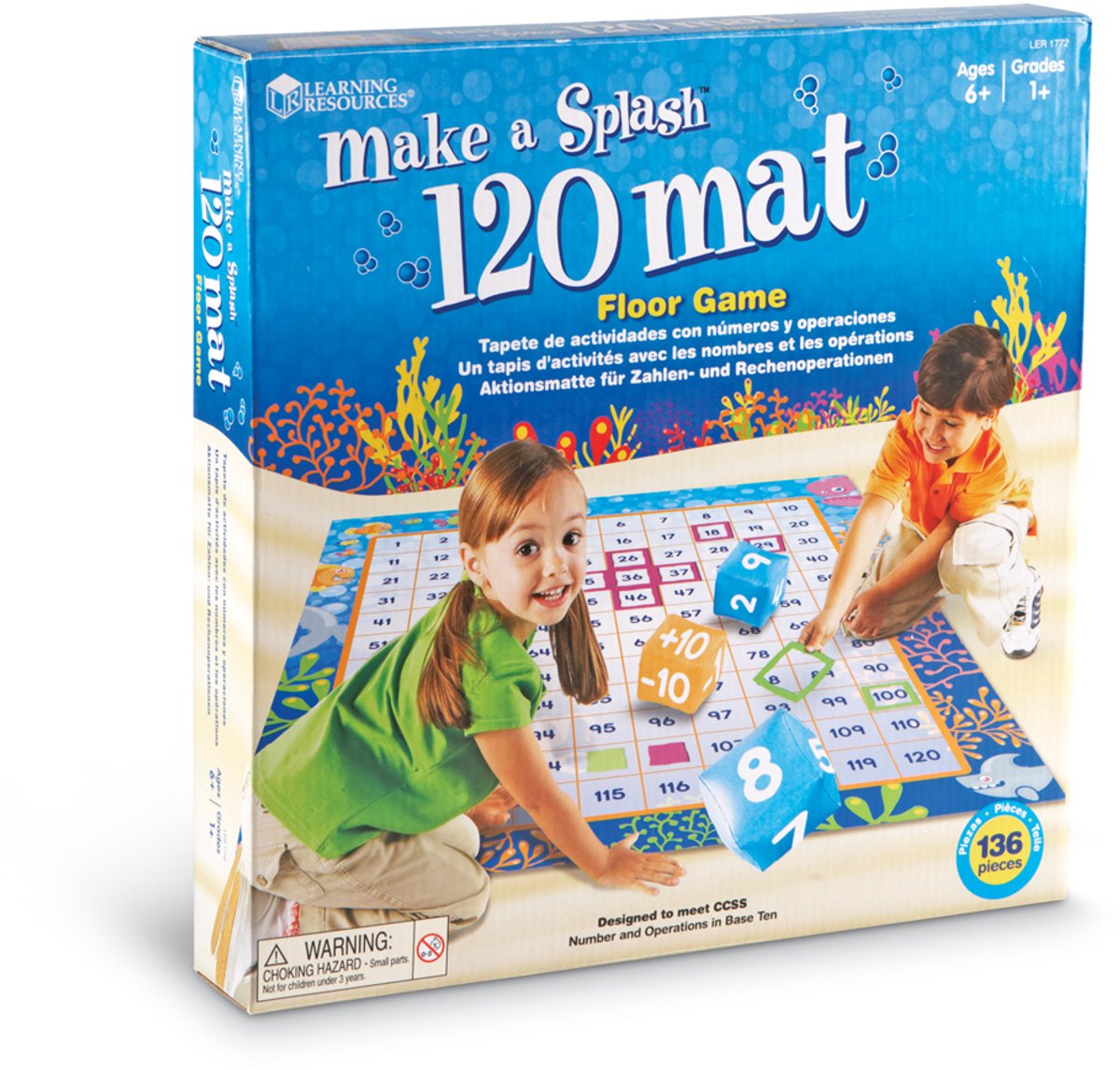 Learning resources make a splash! neem een plons! rekenkundige activiteitenmat - 5+
