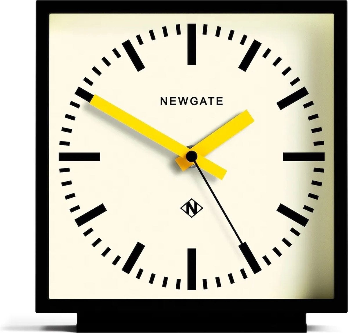 Newgate amp railway - staande klok - zwart met gele wijzers