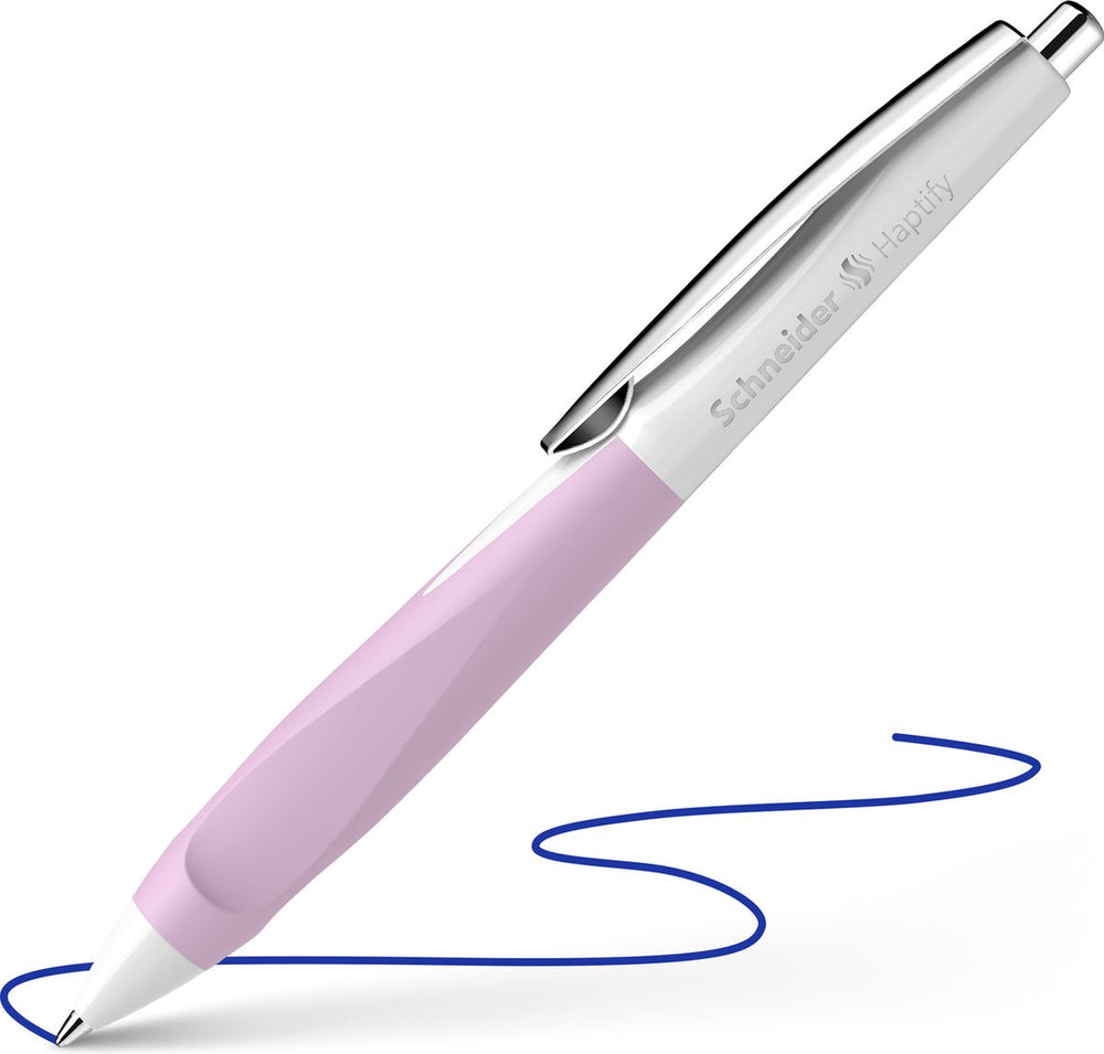 Schneider schrijfwaren schneider balpen - haptify - penpunt m - wit-lavendel - s-135328