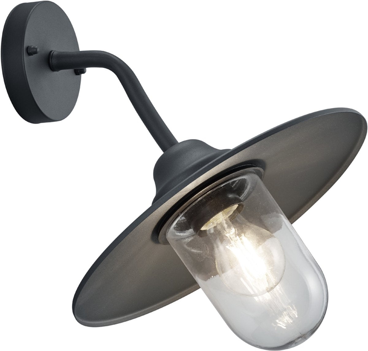 Trio brenta - wandlamp - antraciet - excl. 1x e27 4 w - zwenkbaar - buitenverlichting - ip44