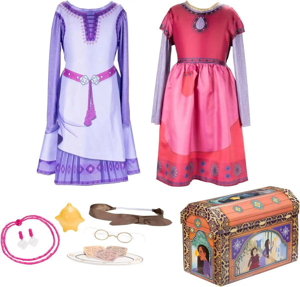 Disguise disney wish asha en dahlia verkleedkoffer 9-delig 116 122
