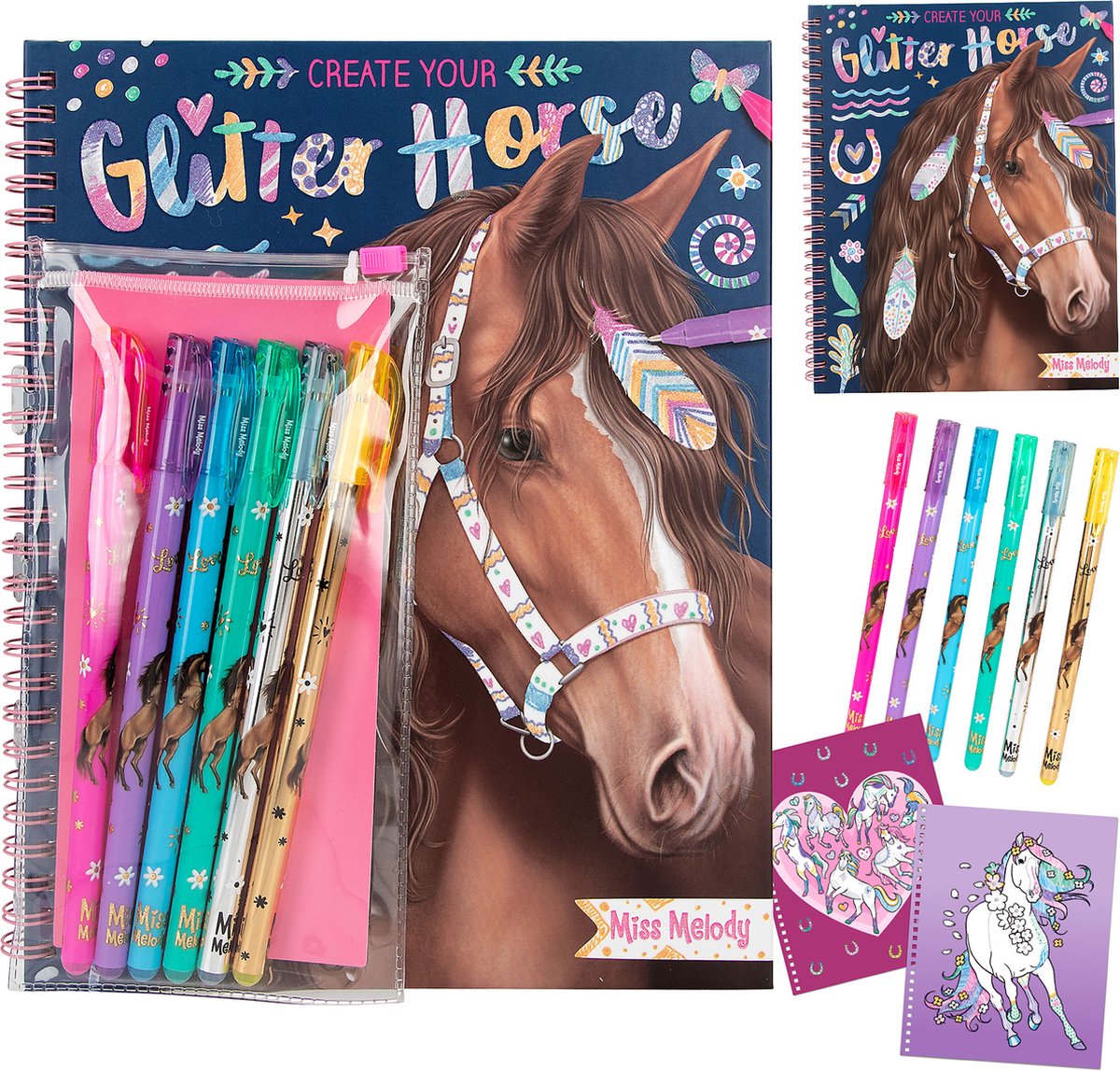 Depesche - miss melody create your glitter horse - kleurboek