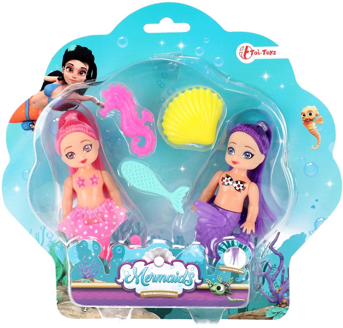 Zeemeerminnen Zeemeerminpop met Accessoires, 12cm