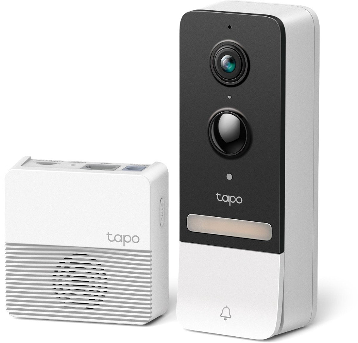 Tp-link tapo d230s1 draadloze video deurbel op batterij - 2k 5mp video- inclusief hub - zonder abonnement-slimme deurbel