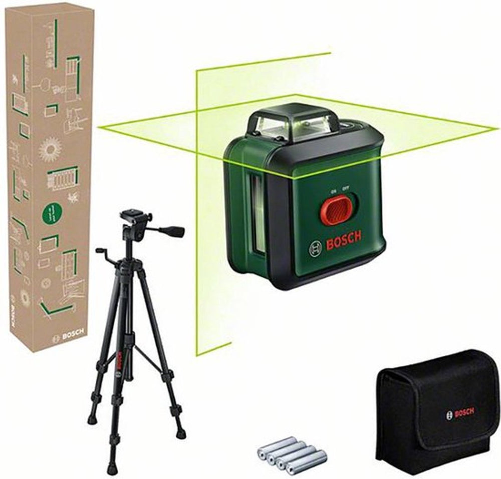 Bosch universallevel 360 set - 360° kruislijnlaser - inclusief statief - opbergetui - batterijen