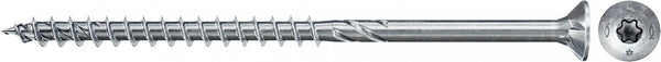 Fischer 670376 spaanplaatschroef power-fast ii 5,0 x 50 tx20 - verzonken kop - deeldraad - blauw verzinkt (200st)