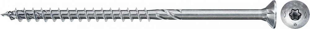 Fischer spaanplaatschroef powerfast ii 3,5x35 tx verzonken kop deeldraad blauw verzinkt (200)